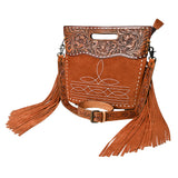 American Darling Beautifully Hand Tooled Genuine Leather women bag western handbag purse