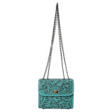 American Darling Small Crossbody Beautifully Hand Tooled  Genuine Leather women bag western handbag purse