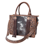 American Darling Briefcase Hand Tooled Saddle Blanket Genuine Leather women bag western handbag purse