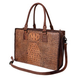 American Darling Briefcase Hand Tooled Genuine Leather Women Bag Western Handbag Purse