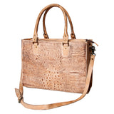 American Darling Briefcase Hand Tooled Genuine Leather Women Bag Western Handbag Purse