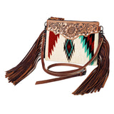 American Darling Cross Body Saddle Blanket Genuine Leather Women Bag Western Handbag Purse