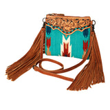 American Darling Cross Body Saddle Blanket Genuine Leather Women Bag Western Handbag Purse