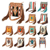 American Darling Cross Body Hand Tooled Saddle Blanket Genuine Leather Women Bag Western Handbag Purse