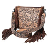 American Darling Messenger Hand Tooled Genuine Leather Women Bag Western Handbag Purse