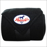 Black Professional Choice Tack Horse Leg Pile Fleece Polo Wrap Set Of 4 - Uhorse