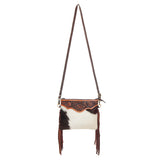 American Darling Small Crossbody Hand Tooled Hair On Genuine Leather Women Bag Western Handbag Purse