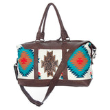 American Darling Duffel Saddle Blanket Genuine Leather Women Bag Western Handbag Purse