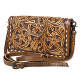 American Darling ORGANISER Upcycled Wool Genuine Leather women bag western handbag purse