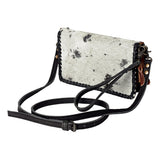 American Darling ORGANISER Upcycled Wool Genuine Leather women bag western handbag purse