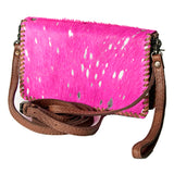American Darling ORGANISER Upcycled Wool Genuine Leather women bag western handbag purse