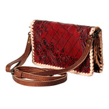 American Darling ORGANISER Upcycled Wool Genuine Leather women bag western handbag purse