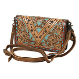 American Darling ORGANISER Upcycled Wool Genuine Leather women bag western handbag purse