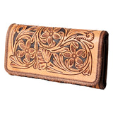 American Darling ADBG486A Wallet Hand Tooled Genuine Leather Women Bag Western Handbag Purse