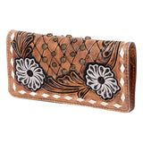 American Darling Clutch Hand Tooled Genuine Leather Women Bag Western Handbag Purse