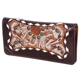 American Darling Clutch Hand Tooled Genuine Leather Women Bag Western Handbag Purse