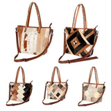 American Darling ADBG533 Tote Hair On Genuine Leather Women Bag Western Handbag Purse