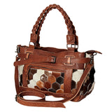 American Darling Hair On Genuine Leather Women Bag Western Handbag Purse