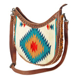 American Darling Hand Tooled Saddle Blanket Genuine Leather Women Bag Western Handbag Purse