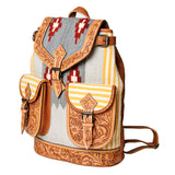 American Darling Hand Tooled Saddle Blanket Genuine Leather Women Bag Western Handbag Purse