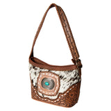 American Darling Hand Tooled Genuine Leather Women Bag Western Handbag Purse