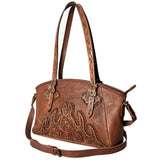 American Darling Hand Tooled Genuine Leather Women Bag Western Handbag Purse