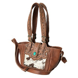 American Darling Hand Tooled Genuine Leather Women Bag Western Handbag Purse