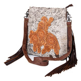 American Darling Hand Tooled Genuine Leather Women Bag Western Handbag Purse