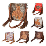 American Darling Hand Tooled Genuine Leather Women Bag Western Handbag Purse