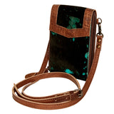 American Darling Cell Phone Holder Hair On Genuine Leather women bag western handbag purse