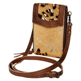 American Darling Cell Phone Holder Hair On Genuine Leather women bag western handbag purse