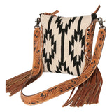 American Darling Hand Tooled Saddle Blanket Genuine Leather Women Bag Western Handbag Purse