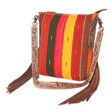 American Darling Saddle Blanket Genuine Leather Women Bag Western Handbag Purse