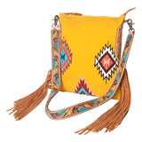 American Darling Saddle Blanket Genuine Leather Women Bag Western Handbag Purse