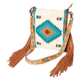 American Darling Saddle Blanket Genuine Leather Women Bag Western Handbag Purse