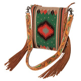 American Darling Saddle Blanket Genuine Leather Women Bag Western Handbag Purse