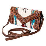 American Darling Hand Tooled Saddle Blanket Genuine Leather Women Bag Western Handbag Purse