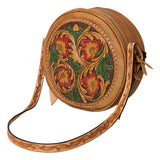 American Darling Hand Tooled Genuine Leather Women Bag Western Handbag Purse