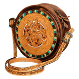 American Darling Hand Tooled Genuine Leather Women Bag Western Handbag Purse