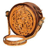 American Darling Hand Tooled Genuine Leather Women Bag Western Handbag Purse