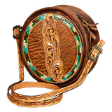 American Darling Hand Tooled Genuine Leather Women Bag Western Handbag Purse