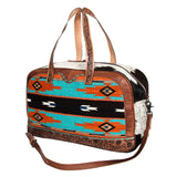 American Darling Saddle Blanket Hair On Genuine Leather Women Bag Western Handbag Purse