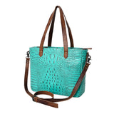 American Darling Crocodile Embossed Genuine Leather Women Bag Western Handbag Purse