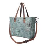 American Darling Crocodile Embossed Genuine Leather Women Bag Western Handbag Purse