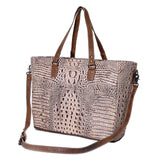 American Darling Crocodile Embossed Genuine Leather Women Bag Western Handbag Purse