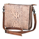 American Darling Crocodile Embossed Genuine Leather Women Bag Western Handbag Purse