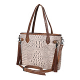 American Darling Crocodile Embossed Genuine Leather Women Bag Western Handbag Purse