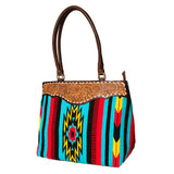 American Darling Tote Hand Tooled Saddle Blanket Genuine Leather Women Bag Western Handbag Purse