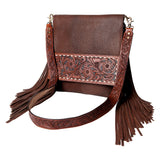 American Darling Large Crossbody Hand Tooled Genuine Leather Women Bag Western Handbag Purse