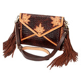 American Darling Envelope Hand Tooled Genuine Leather Women Bag Western Handbag Purse